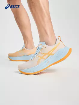Кроссовки профессиональные Asics Super blast для бега с амортизацией, красный / черный