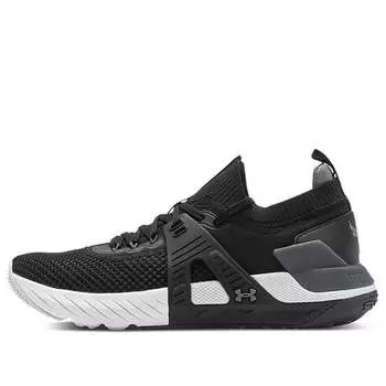 Кроссовки project rock 4 'black' Under Armour, черный