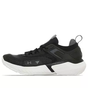 Кроссовки project rock 5 'black white' Under Armour, черный