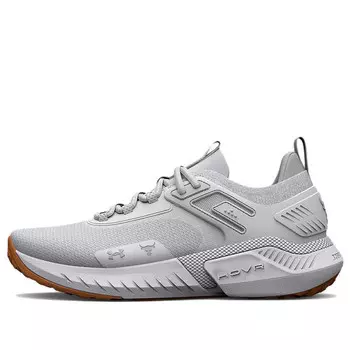 Кроссовки project rock 5 'white gum' Under Armour, серый