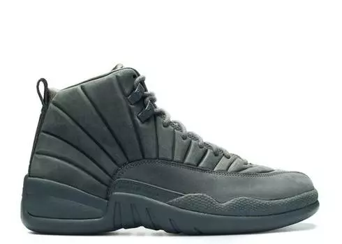 Кроссовки PSNY X AIR JORDAN 12 RETRO 'DARK GREY', серый
