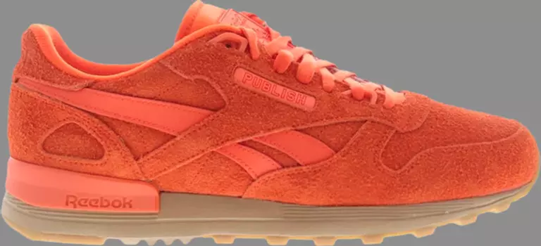 Кроссовки publish x classic leather 2.0 'orange' Reebok, апельсин
