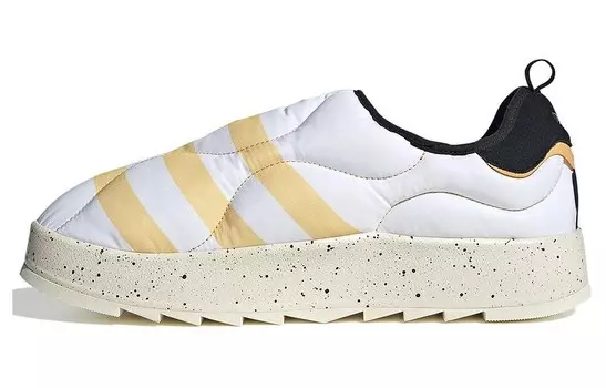 Кроссовки Puffylette Lifestyle Shoes Unisex Low-top Adidas Originals, цвет Black/White Yellow