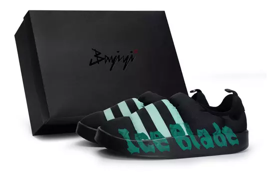 Кроссовки Puffylette Lifestyle унисекс с низким верхом Tiffany Adidas Originals, цвет Black Tiffany