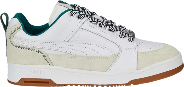 Кроссовки Puma AMI x Slipstream Lo White Green Gum, белый