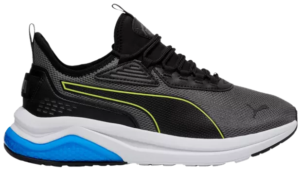 Кроссовки Puma Amplifier Wide 'Cool Dark Grey Electric Lime', серый
