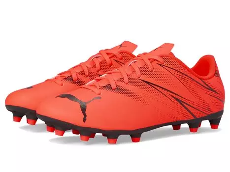Кроссовки PUMA Attacanto Firm, Artificial Ground Soccer Cleats, цвет Glowing Red-Puma Black