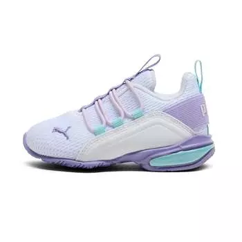 Кроссовки PUMA Axelion M для малышей, цвет white/lavender alert/lilac frost