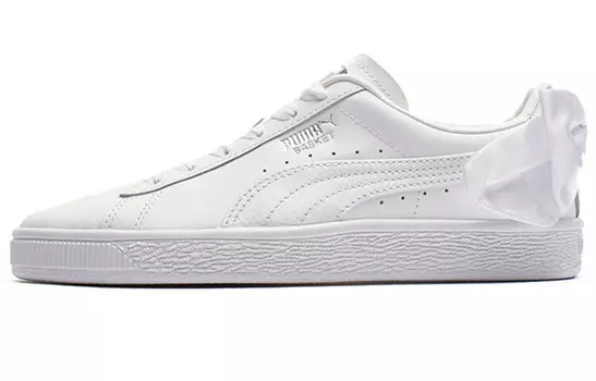 Кроссовки PUMA Basket Bow Jr Skateboarding Shoes White Women's