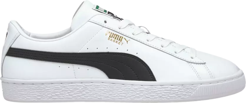 Кроссовки Puma Basket Classic 21 White Black, белый