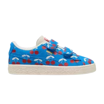 Кроссовки Puma Bebe De Pino x Suede Classic 21 Little Kid Ignite Blue Cherries, синий