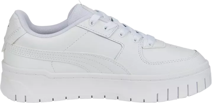 Кроссовки Puma Cali Dream Leather Jr Triple White, белый