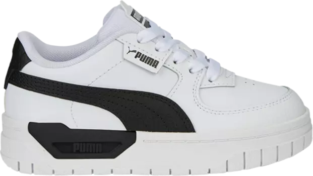 Кроссовки Puma Cali Dream Leather Little Kid White Black, белый