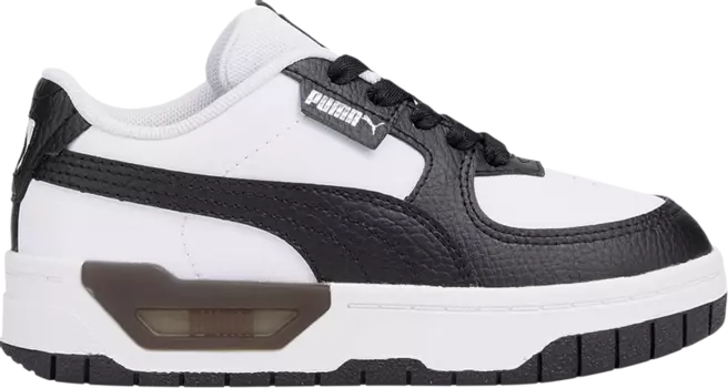 Кроссовки Puma Cali Dream Leather Little Kid White Black, белый