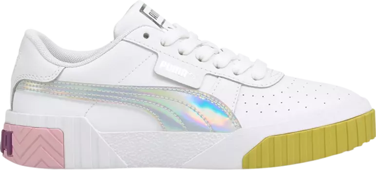Кроссовки Puma Cali Jr Bubbles - White Pink Lady, белый