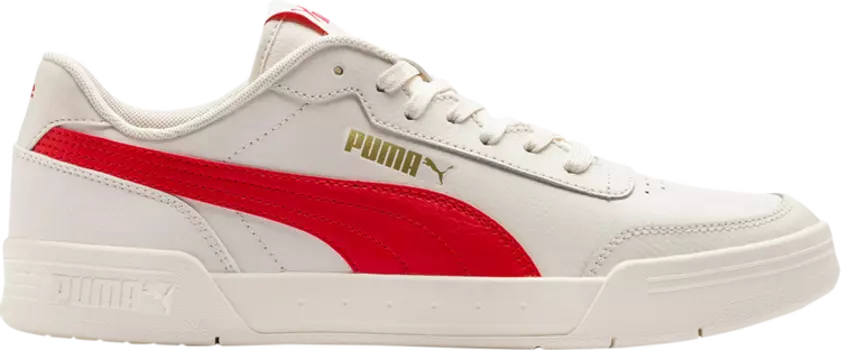 Кроссовки Puma Caracal White High Risk Red, белый
