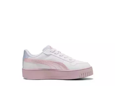 Кроссовки Puma Carina Street Blurry Dreams — детские, белые/розовые