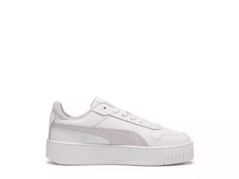 Кроссовки Puma Carina Street — детские, белые/фиолетовые