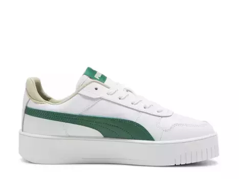 Кроссовки Puma Carina Street Platform Sneaker — женские, белые/зеленые