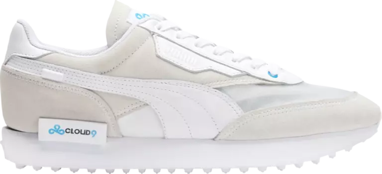 Кроссовки Puma Cloud9 x Future Rider White Cyan, белый