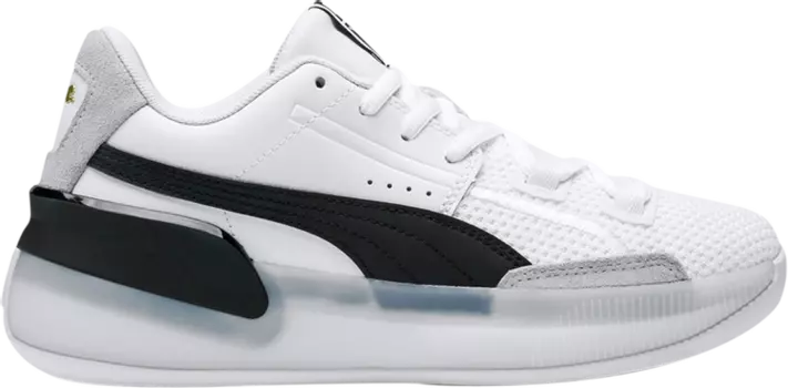 Кроссовки Puma Clyde Hardwood Jr White Black, белый