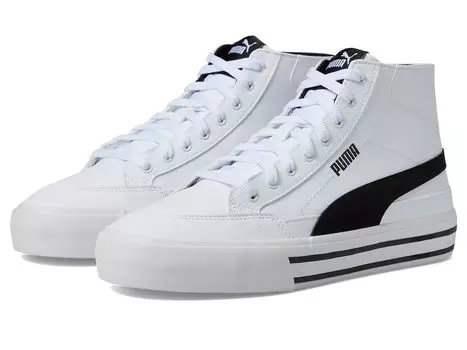 Кроссовки PUMA Court Classic Vulc Mid, цвет Puma White/Puma Black 1