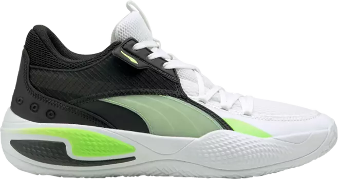 Кроссовки Puma Court Rider I White Green Glare, белый