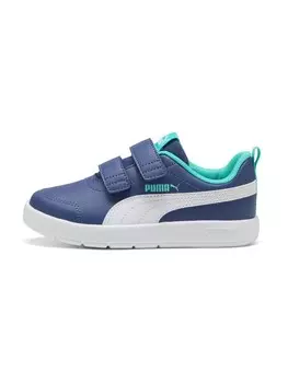 Кроссовки PUMA Courtflex V3, цвет Turquoise/Dark blue