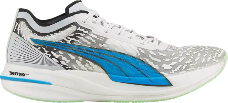 Кроссовки Puma Deviate Nitro Elite Racer Wildwash, белый