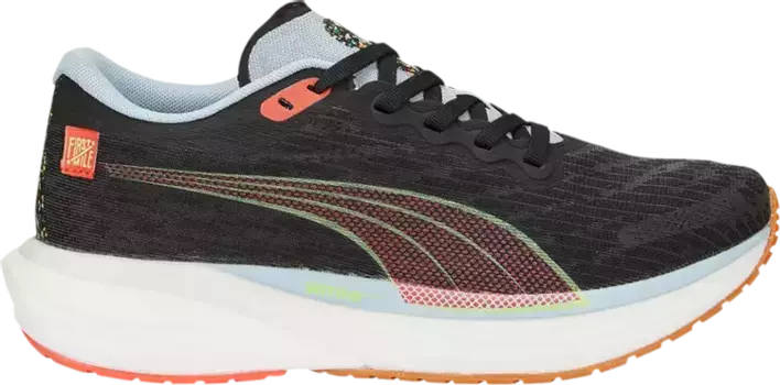 Кроссовки Puma First Mile x Wmns Deviate Nitro 2 Black Fizzy Apple, черный