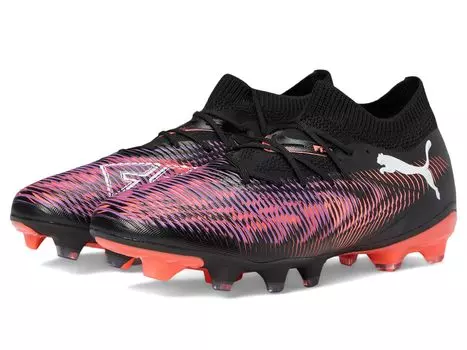Кроссовки PUMA Future 8 Match Firm, Artificial Ground Soccer Cleats, цвет Puma Black-Puma White-Glowing Red
