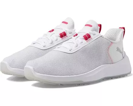 Кроссовки PUMA Golf Fusion Crush Sport Jr, цвет Puma White/Garnet Rose