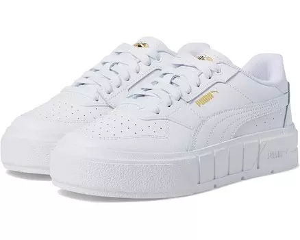 Кроссовки PUMA Kids Cali Court Leather, цвет Puma White/Puma Gold