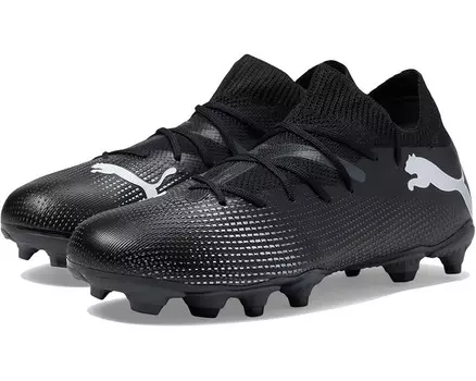 Кроссовки PUMA Kids Future 7 Match Firm Ground/Artificial Ground, цвет Puma Black/Puma White