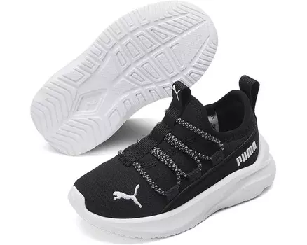 Кроссовки PUMA Kids One4All Slip-On, цвет Puma Black/Puma White