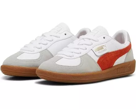 Кроссовки PUMA Kids Palermo, цвет Puma White/Redmazing/Gum