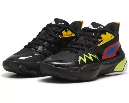 Кроссовки PUMA Kids Puma Kids Genetics Basketball Sneaker, цвет Puma Black/For All Time Red