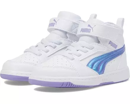 Кроссовки PUMA Kids Rebound Layup, цвет Puma Black/Lavender Alert/Mauved Out