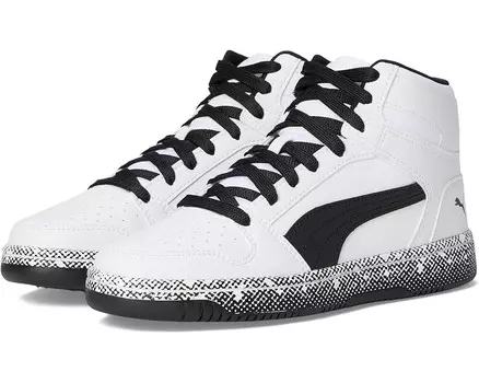 Кроссовки PUMA Kids Rebound Layup Mid, цвет Puma White-puma Black