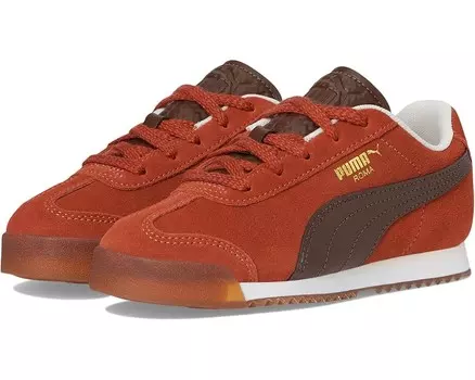 Кроссовки PUMA Kids Roma, цвет Mars Red/Espresso Brown/Gum