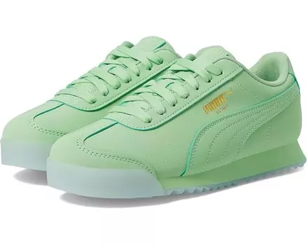 Кроссовки PUMA Kids Roma Reversed Mist, цвет Pure Green/Icy Blue