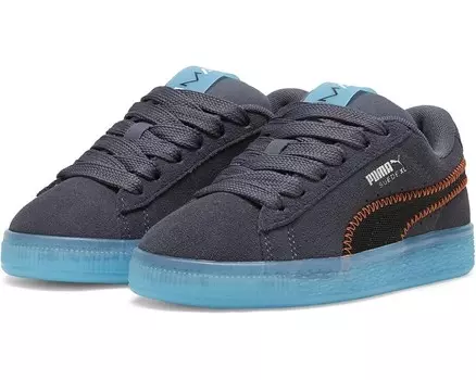 Кроссовки PUMA Kids Suede XL, цвет Galactic Gray/Bright Aqua
