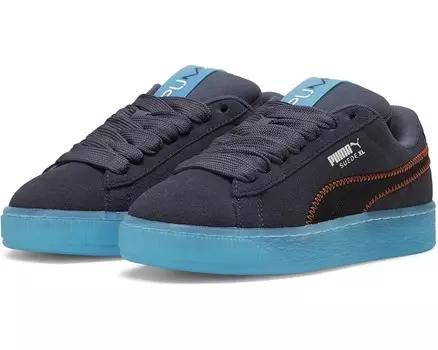 Кроссовки PUMA Kids Suede XL, цвет Galactic Gray/Bright Aqua