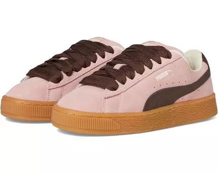 Кроссовки PUMA Kids Suede XL, цвет Peach Smoothie/Chestnut Brown/Frosted Ivory