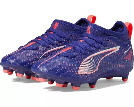 Кроссовки PUMA Kids Ultra Match Firm Ground/All Ground, цвет Lapis Lazuli/PUMA White/Sunset Glow