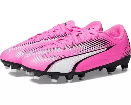 Кроссовки PUMA Kids Ultra Play Firm Ground/Artificial Ground, цвет Poison Pink/PUMA White/PUMA Black