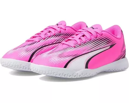 Кроссовки PUMA Kids Ultra Play Indoor Training, цвет Poison Pink/PUMA White/PUMA Black