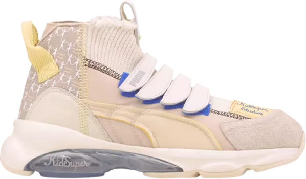 Кроссовки Puma KidSuper Studios x Cell Dome Sock White Silver Grey, белый