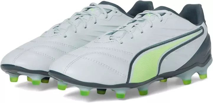 Кроссовки PUMA King Pro Firm, Artificial Ground Soccer Cleats, цвет Frosted Dew-Fizzy Apple-Gray Skies