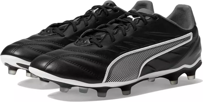 Кроссовки PUMA King Pro Firm Ground/Artificial Ground Soccer Cleats, цвет PUMA Black/PUMA White/Cool Dark Gray